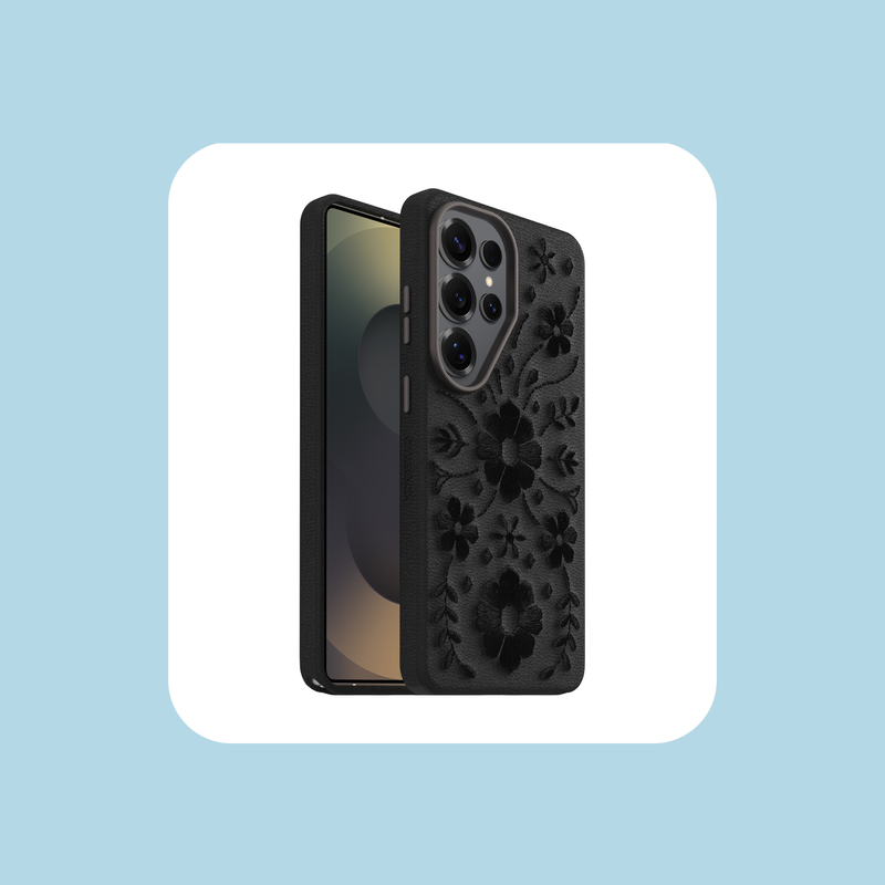 product image 5 - Galaxy S26 Ultra Skal Symmetry Series Cactus Leather Embroidery