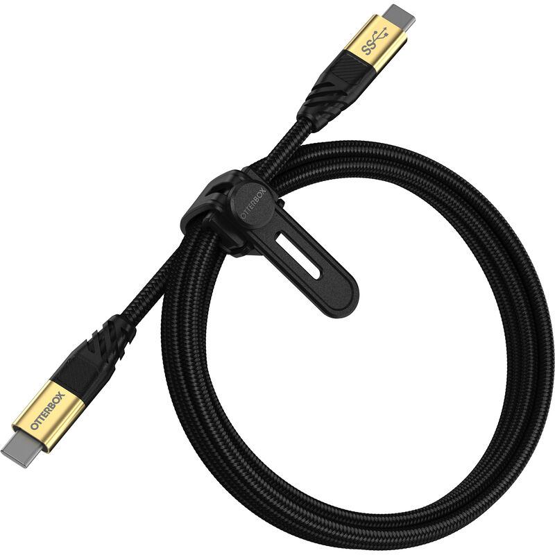 product image 1 - USB-C till USB-C 3.2 Gen 1 (1,8m) Förstklassig Snabbladdare och Supersnabb Datakabel