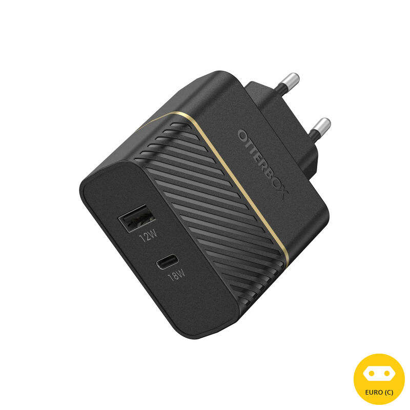 product image 1 - USB-C en USB-A 30 W Väggladdare Snabbladdning | Förstklassig