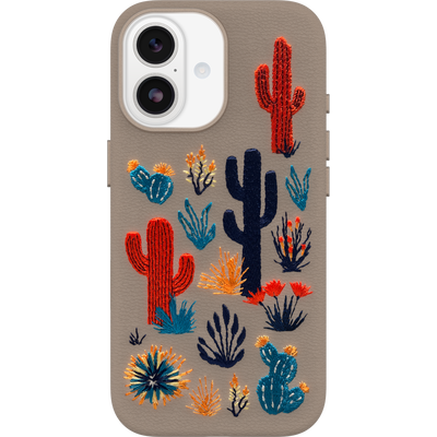 iPhone 17 Hülle | Symmetry Series Cactus Leather Embroidery