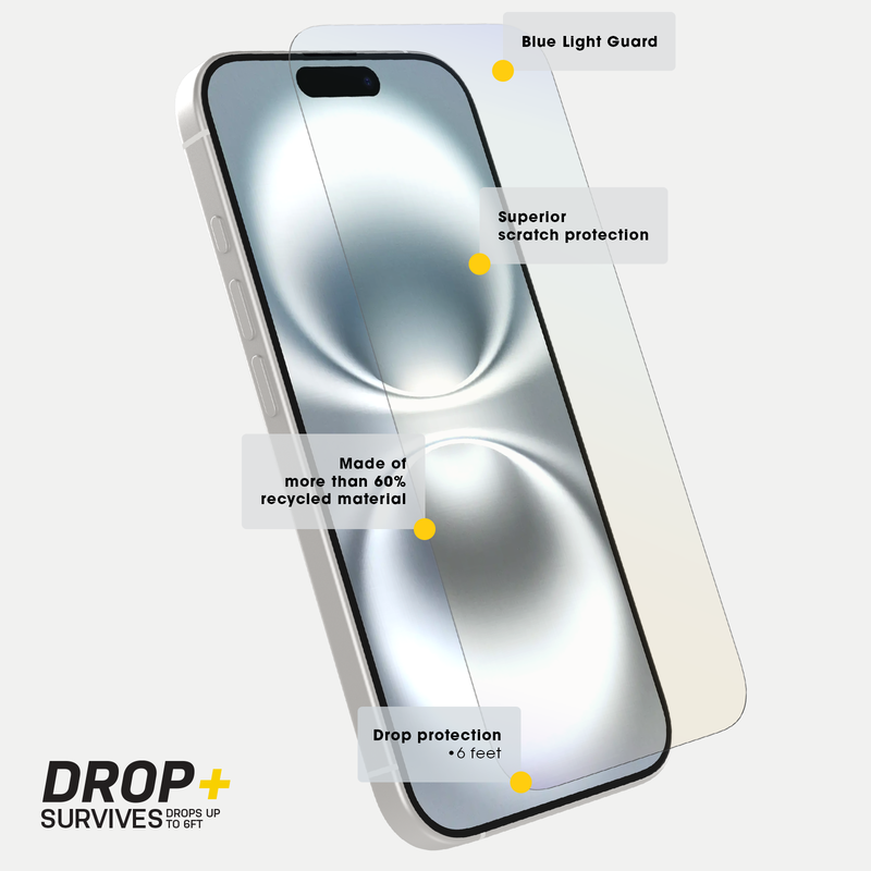 product image 3 - iPhone 16 Pro Max Screen Protector Premium Pro Glass Blue Light Guard