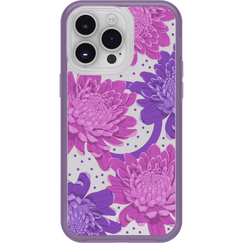 product image 2 - iPhone 14 Pro Max Skal Symmetry Series Clear för MagSafe Fluttering Flora