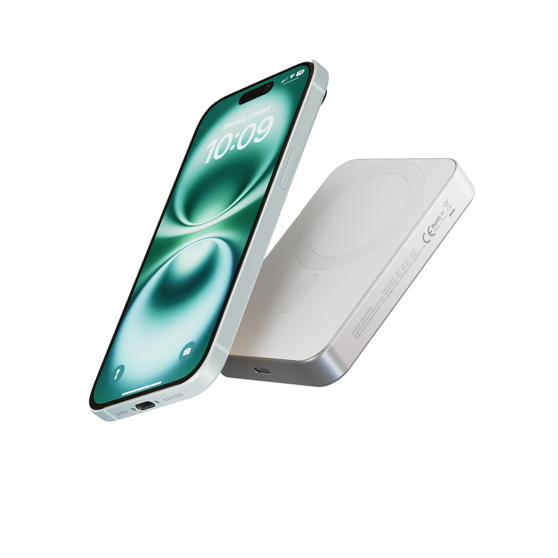 product image 1 - Zens Qi2 Powerbank Slim Aluminium Powerbank Qi2 10k mAh