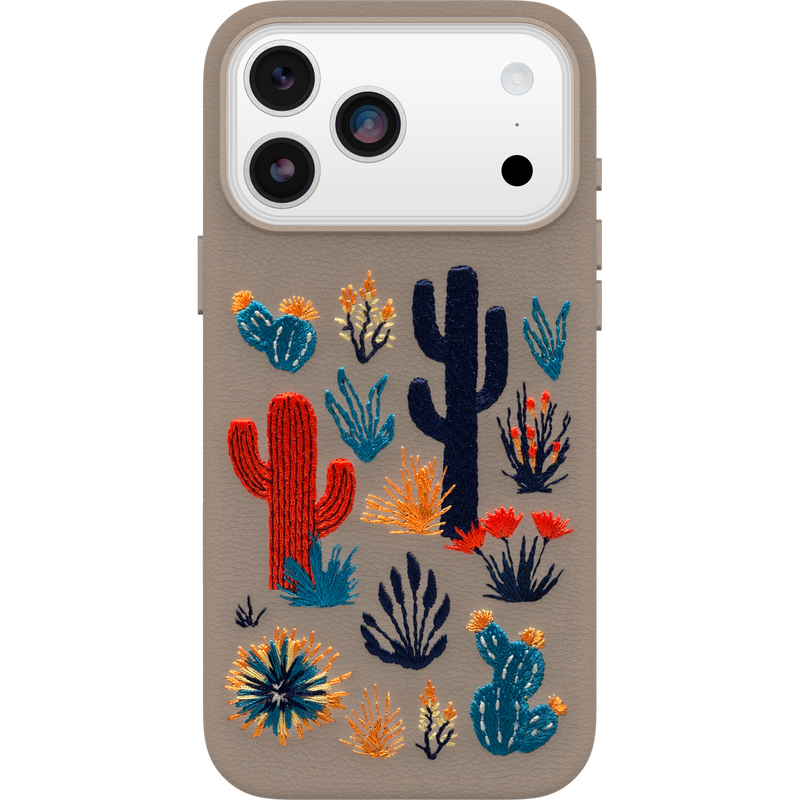 product image 1 - iPhone 17 Pro Max Skal Symmetry Series Cactus Leather Embroidery