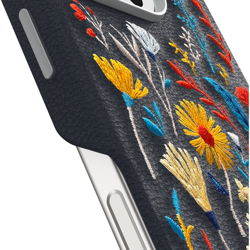 product image 3 - iPhone 16 Pro Custodia Symmetry Series Cactus Leather Embroidery