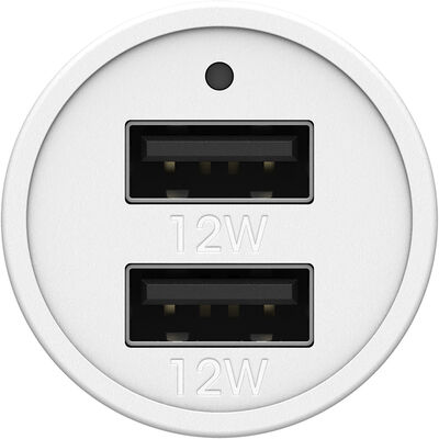 Dubbel port USB-A-billaddare 24W- Premium
