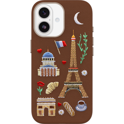 iPhone 17 Hülle | Symmetry Series Cactus Leather Embroidery