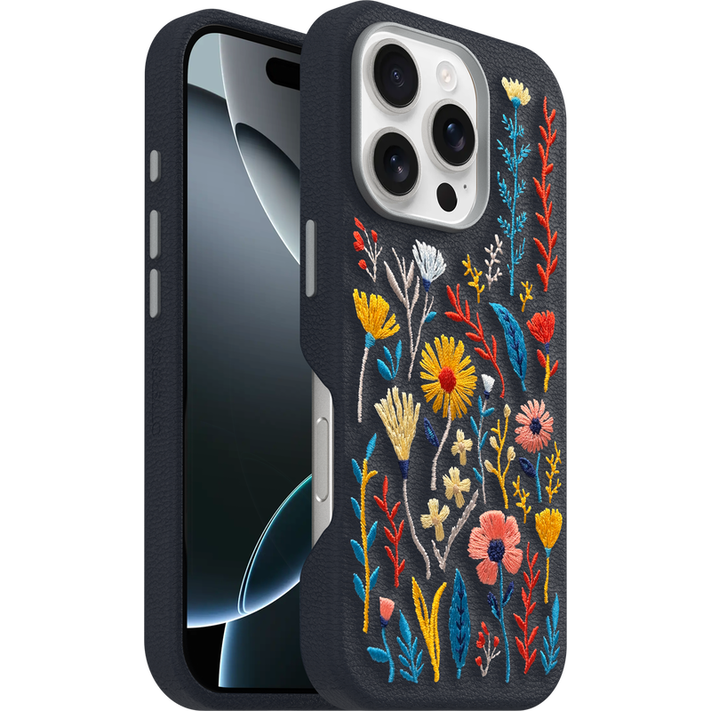 product image 1 - iPhone 16 Pro Custodia Symmetry Series Cactus Leather Embroidery