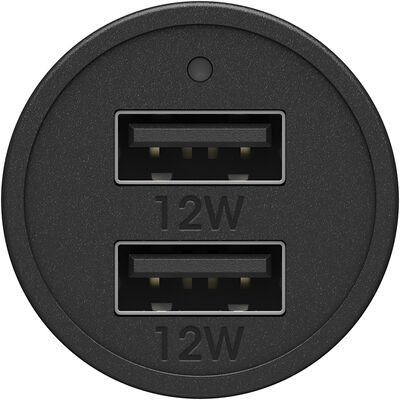 Dubbel port USB-A-billaddare 24W- Premium