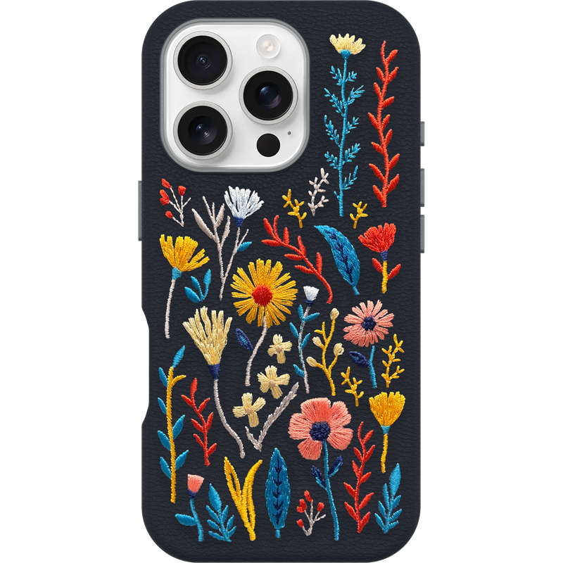 product image 2 - iPhone 16 Pro Custodia Symmetry Series Cactus Leather Embroidery
