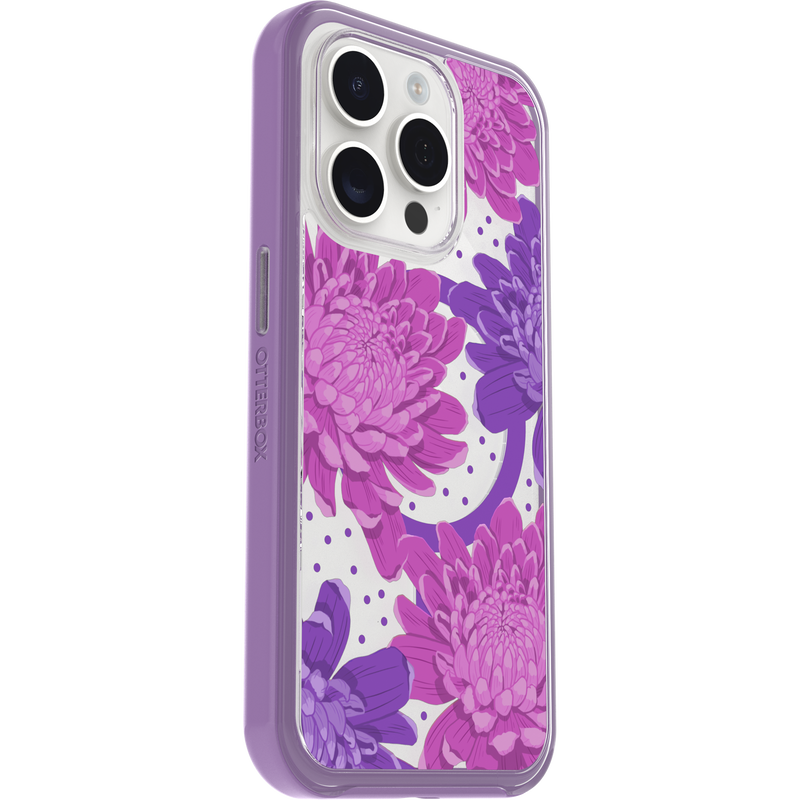 product image 3 - iPhone 15 Pro Skal Symmetry Series Clear för MagSafe Fluttering Flora