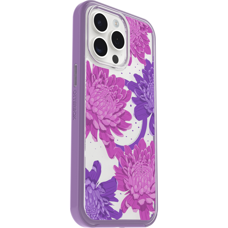product image 3 - iPhone 15 Pro Max Skal Symmetry Series Clear för MagSafe Fluttering Flora