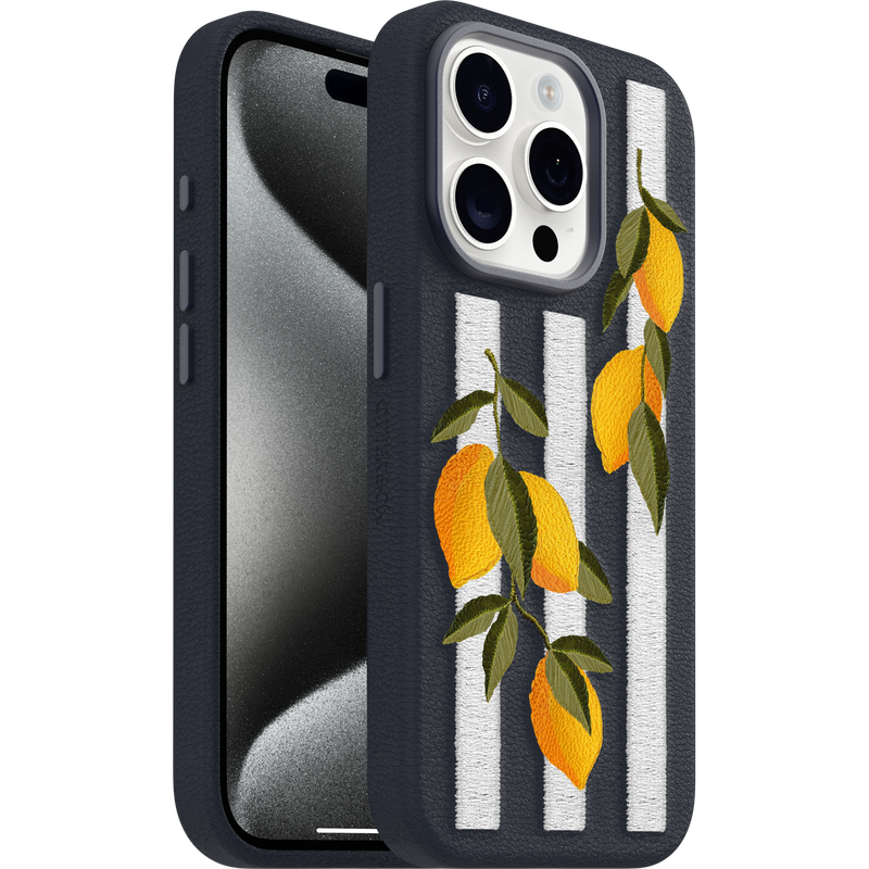 product image 1 - iPhone 15 Pro Max Skal Symmetry Series Cactus Leather Embroidery