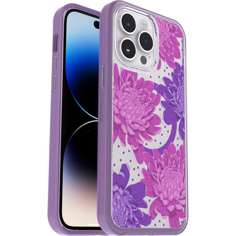 product image 1 - iPhone 14 Pro Max Skal Symmetry Series Clear för MagSafe Fluttering Flora