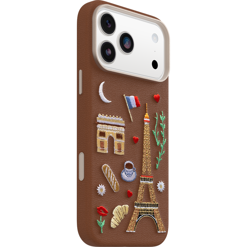product image 2 - iPhone 17 Pro Max Skal Symmetry Series Cactus Leather Embroidery
