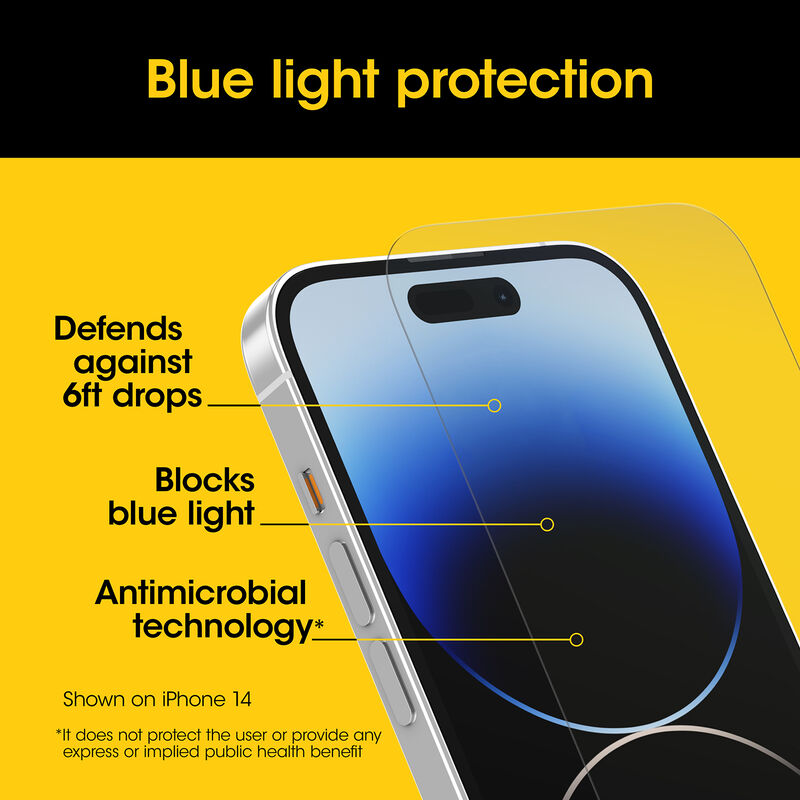 product image 4 - iPhone 15 Plus Skärmskydd Premium Pro Glass Blue Light Guard