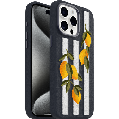 iPhone 15 Pro Max Symmetry Series Cactus Leather Embroidery Case