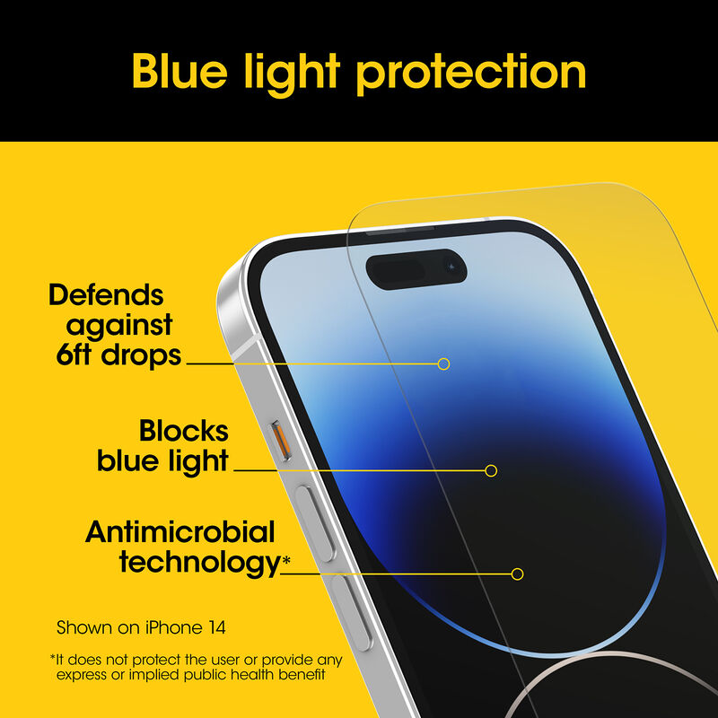 product image 4 - iPhone 15 Plus Screen Protector Premium Pro Glass Blue Light Guard