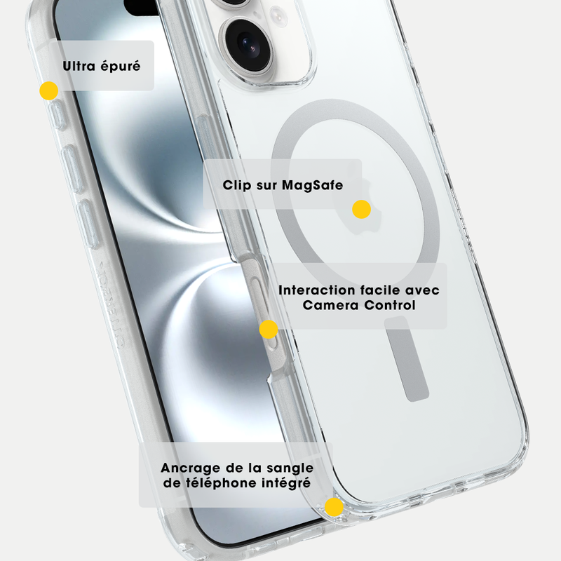 product image 5 - Coque iPhone 16 Plus Symmetry Series Clear pour MagSafe