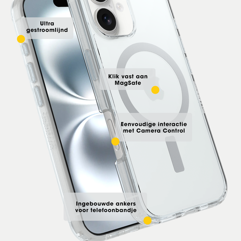 product image 5 - iPhone 16 Pro Max Hoesje Symmetry Series Clear voor MagSafe